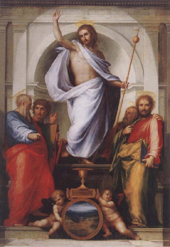 BARTOLOMEO, Fra Christ with the Four Evangelists Germany oil painting art